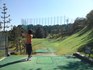 息子とショートコースのハーフコンペに参加